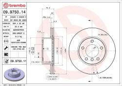 BREMBO Disc frana BREMBO 09.9750. 11 (09.9750.11)