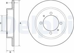 DELPHI Disc frana DELPHI BG3203 (BG3203) - fixbox