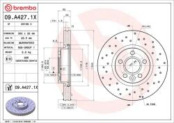 BREMBO Disc frana BREMBO 09. A427.1X (09.A427.1X)