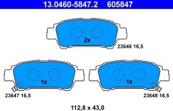 ATE Set placute frana ATE 13.0460-5847.2 (13.0460-5847.2)