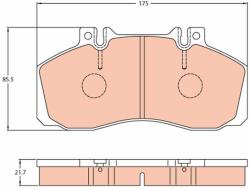 TRW Set placute frana, frana disc TRW GDB5050 - fixbox