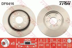 TRW Disc frana TRW DF6416 (DF6416) - fixbox