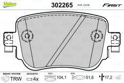 VALEO Set placute frana VALEO 302265 (302265)