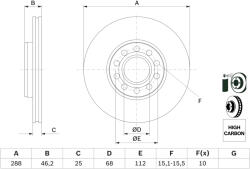 Bosch Disc frana BOSCH 0 986 479 157 (0 986 479 157) - fixbox