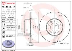 BREMBO Disc frana BREMBO 09. A917.11 (09.A917.11)