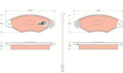 TRW Set placute frana TRW GDB1402 (GDB1402)