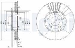 DELPHI Disc frana DELPHI BG2745 (BG2745) - fixbox