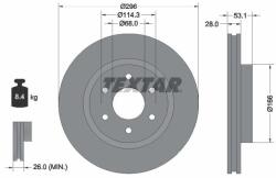 TEXTAR Disc frana TEXTAR 92285803 (92285803)