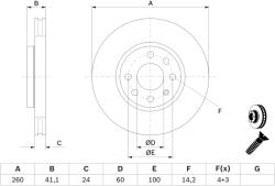 Bosch Disc frana BOSCH 0 986 478 730 (0 986 478 730) - fixbox