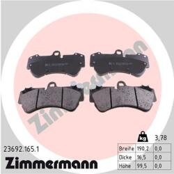 ZIMMERMANN Set placute frana ZIMMERMANN 23692.165. 1 (23692.165.1)