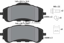 TEXTAR Set placute frana TEXTAR 2589501 (2589501)