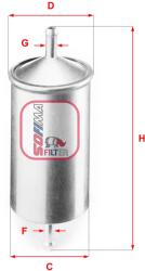SOFIMA Filtru combustibil SOFIMA S 1501 B (S 1501 B) - fixbox