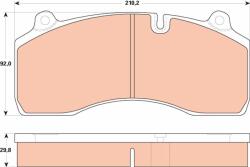TRW Set placute frana TRW GDB5100 (GDB5100)