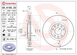 BREMBO Disc frana BREMBO 09. A185.21 (09.A185.21)