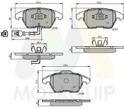 MOTAQUIP Set placute frana MOTAQUIP LVXL1231 (LVXL1231)