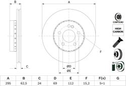 Bosch Disc frana BOSCH 0 986 479 H45 (0 986 479 H45) - fixbox