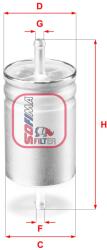 SOFIMA Filtru combustibil SOFIMA S 1611 B (S 1611 B) - fixbox