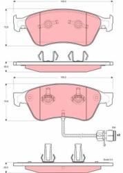 TRW Set placute frana TRW GDB1598 (GDB1598)