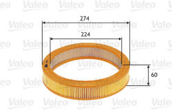 VALEO Filtru aer VALEO 585619 (585619) - fixbox