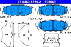 ATE Set placute frana ATE 13.0460-5669.2 (13.0460-5669.2) - fixbox