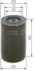 Bosch Filtru ulei BOSCH 0 451 302 182 (0 451 302 182) - fixbox