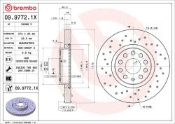 BREMBO Disc frana BREMBO 09.9772. 1X (09.9772.1X)