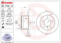BREMBO Disc frana BREMBO 08.7725. 10 (08.7725.10)