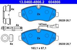 ATE Set placute frana ATE 13.0460-4866.2 (13.0460-4866.2)