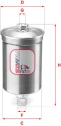 SOFIMA Filtru combustibil SOFIMA S 1507 B (S 1507 B) - fixbox