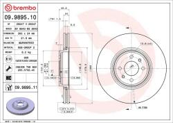 BREMBO Disc frana BREMBO 09.9895. 11 (09.9895.11)