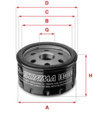 SOFIMA Filtru ulei SOFIMA S 3418 R (S 3418 R) - fixbox