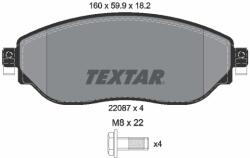 TEXTAR Set placute frana axa fata TEXTAR 2208701 (2208701)