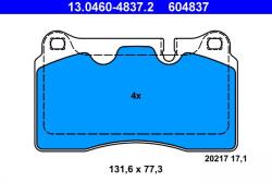 ATE Set placute frana ATE 13.0460-4837.2 (13.0460-4837.2)