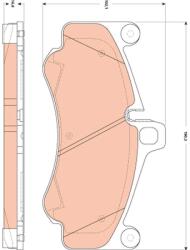 TRW Set placute frana TRW GDB1863 (GDB1863)
