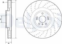 DELPHI Disc frana DELPHI BG9185C (BG9185C) - fixbox