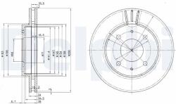 DELPHI Disc frana DELPHI BG3202 (BG3202) - fixbox