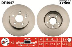 TRW Disc frana TRW DF4947 - fixbox