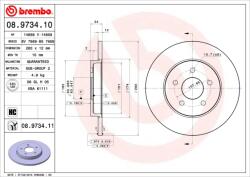 BREMBO Disc frana BREMBO 08.9734. 11 (08.9734.11)
