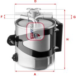SOFIMA Filtru combustibil SOFIMA S 5430 GC (S 5430 GC) - fixbox