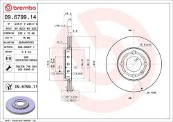 BREMBO Disc frana BREMBO 09.6799. 11 - fixbox