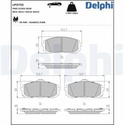 DELPHI Set placute frana DELPHI LP3732 (LP3732)