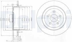 DELPHI Disc frana DELPHI BG3593 (BG3593) - fixbox