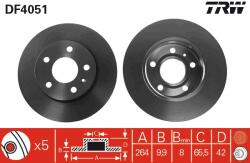 TRW Disc frana TRW DF4051 (DF4051) - fixbox