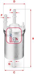 SOFIMA Filtru combustibil SOFIMA S 1833 B (S 1833 B) - fixbox