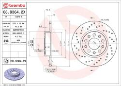BREMBO Disc frana BREMBO 08.9364. 2X (08.9364.2X)
