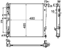 MAHLE Radiator, racire motor MAHLE CR 1892 000S - fixbox