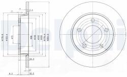 DELPHI Disc frana DELPHI BG4025C (BG4025C) - fixbox