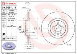 BREMBO Disc frana BREMBO 09. D251.11 (09.D251.11)