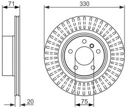 Bosch Disc frana BOSCH 0 986 479 727 (0 986 479 727) - fixbox