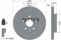 TEXTAR Disc frana TEXTAR 92156600 (92156600) - fixbox